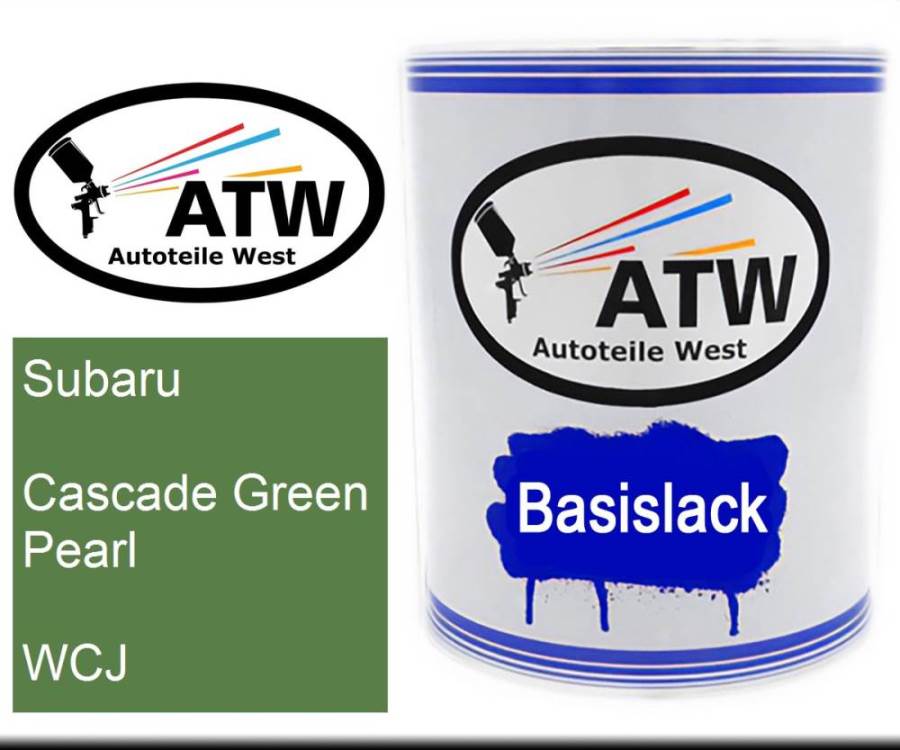 Subaru, Cascade Green Pearl, WCJ: 1L Lackdose, von ATW Autoteile West.